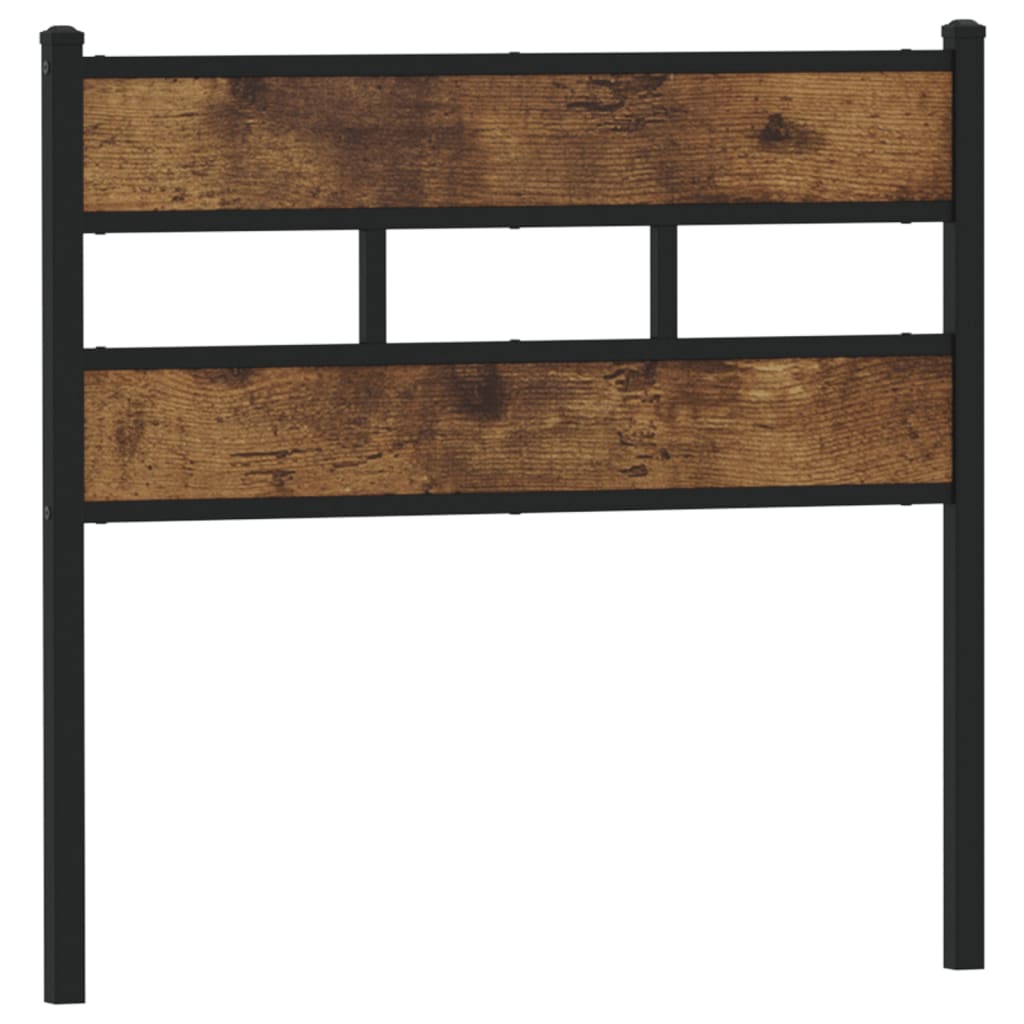 Replace Headboard Smoked Oak 75 cm Iron and Engineered Wood