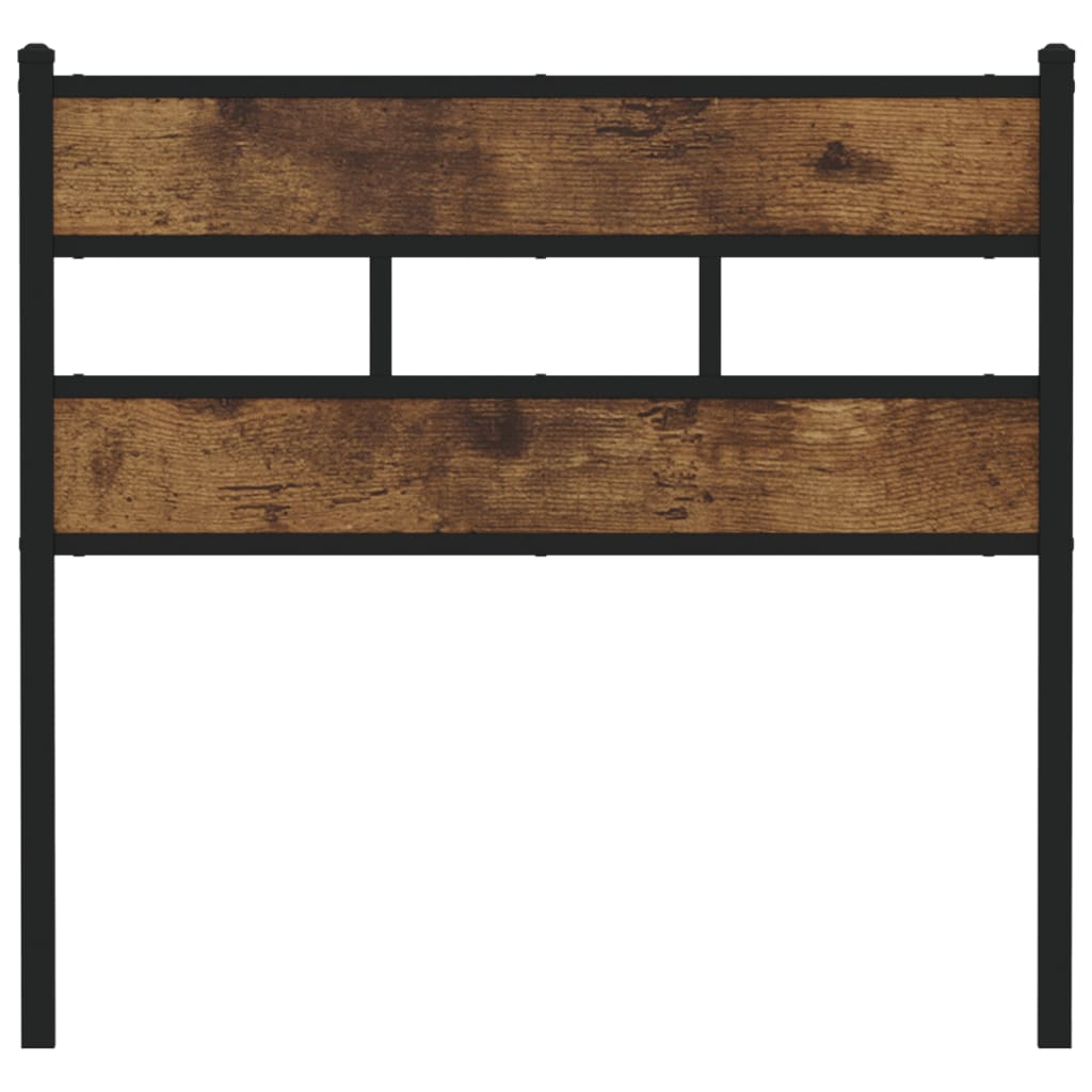 Replace Headboard Smoked Oak 75 cm Iron and Engineered Wood