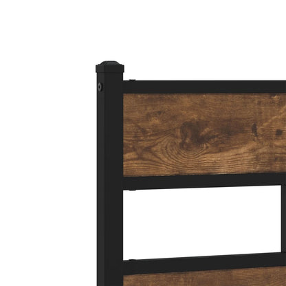 Replace Headboard Smoked Oak 75 cm Iron and Engineered Wood