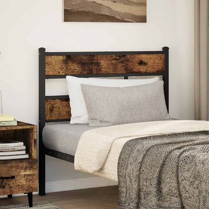 Replace Headboard Smoked Oak 80 cm Iron and Engineered Wood