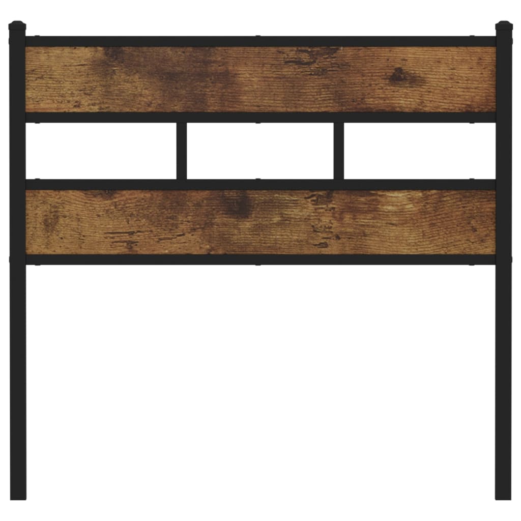 Replace Headboard Smoked Oak 107 cm Iron and Engineered Wood