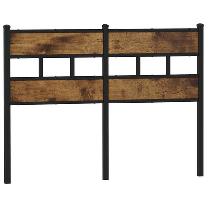 Replace Headboard Smoked Oak 120 cm Iron and Engineered Wood