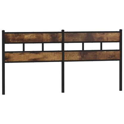 Replace Headboard Smoked Oak 193 cm Iron and Engineered Wood