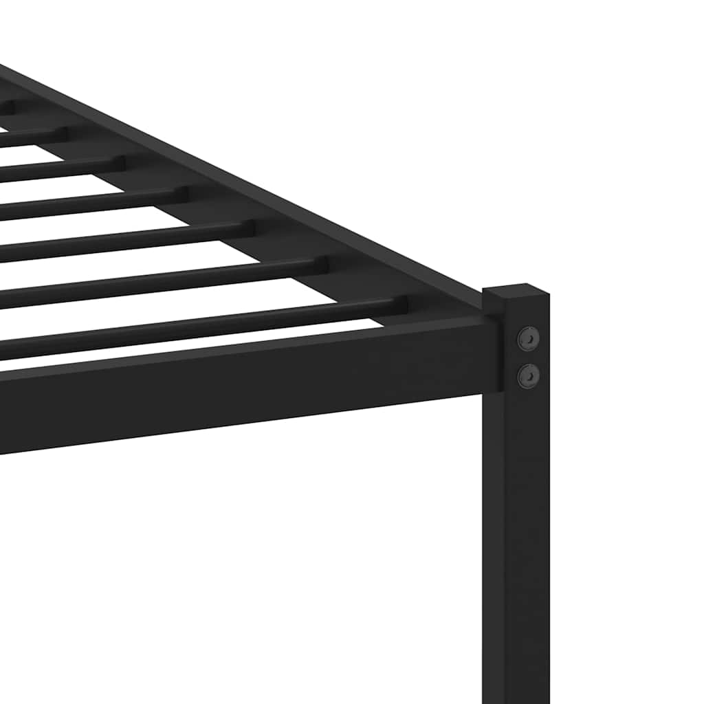 Metal Bed Frame without Mattress Sonoma Oak 180x200 cm Super King