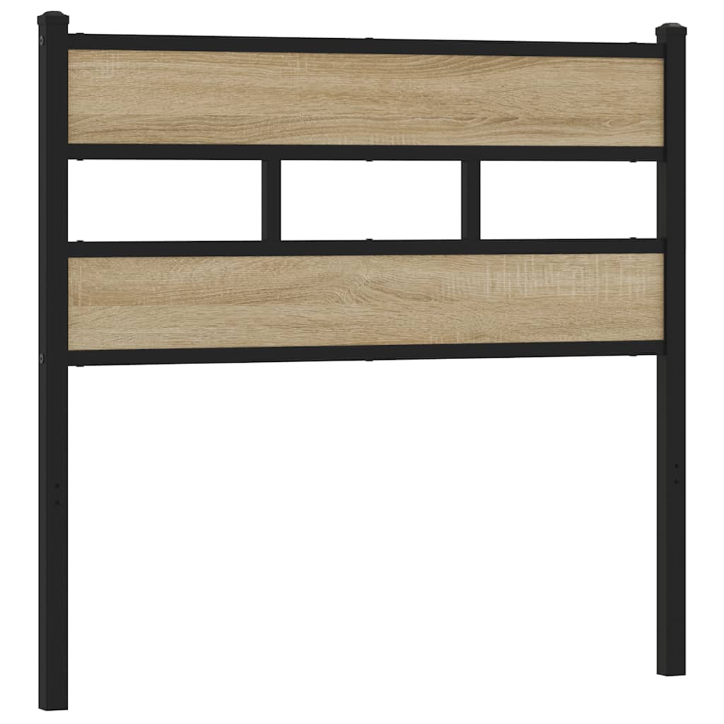 Replace Headboard Sonoma Oak 80 cm Iron and Engineered Wood