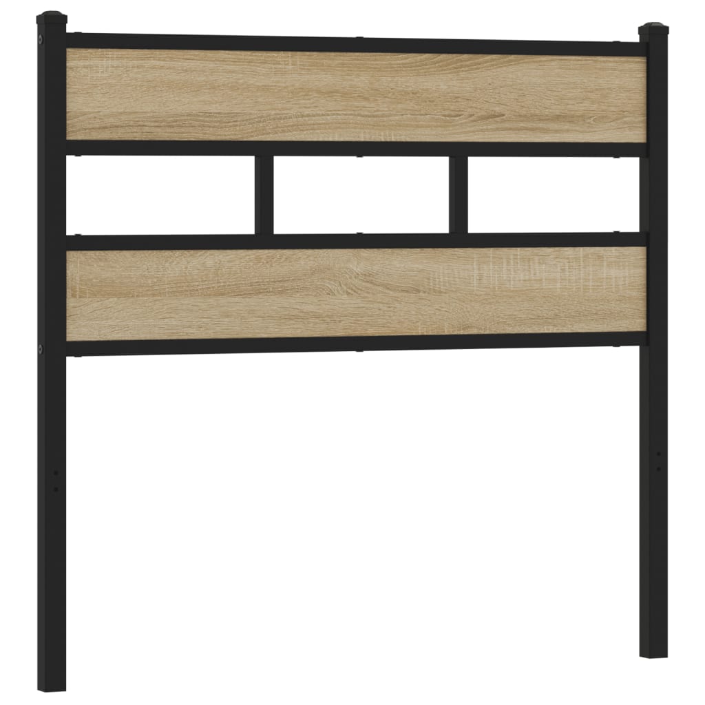 Replace Headboard Sonoma Oak 100 cm Iron and Engineered Wood