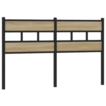 Replace Headboard Sonoma Oak 140 cm Iron and Engineered Wood