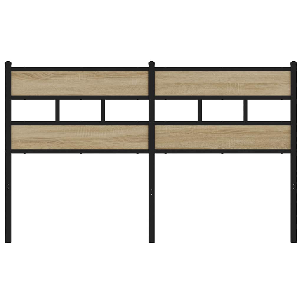 Replace Headboard Sonoma Oak 150 cm Iron and Engineered Wood