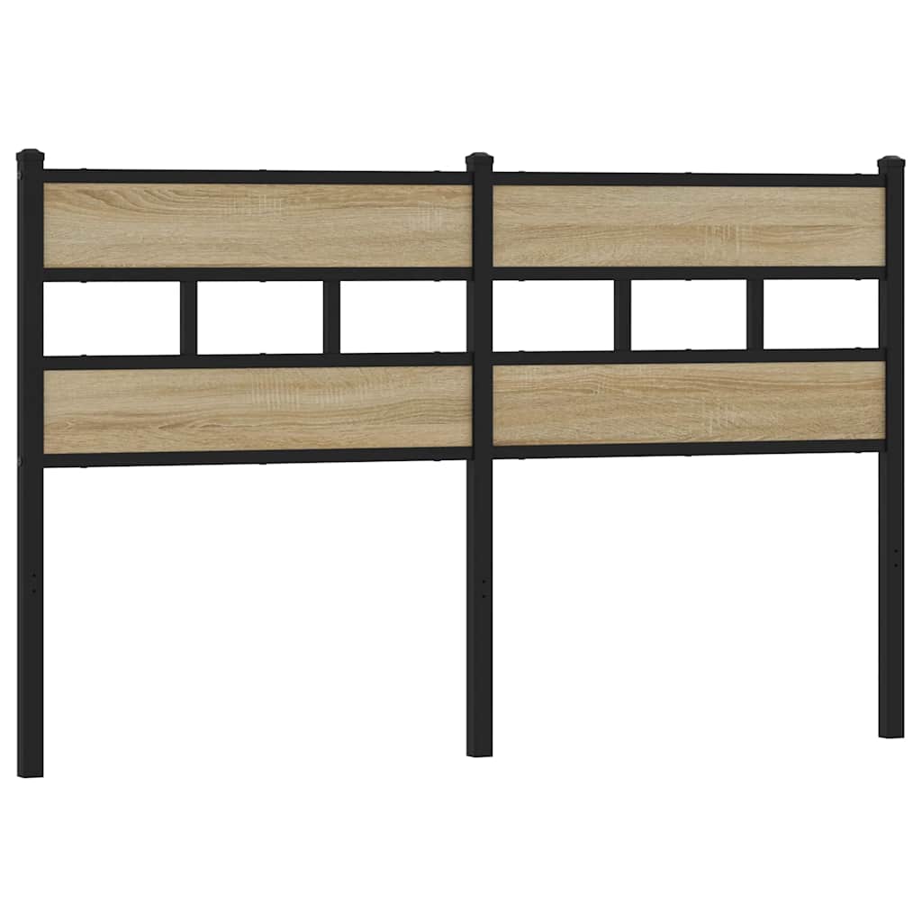 Replace Headboard Sonoma Oak 160 cm Iron and Engineered Wood
