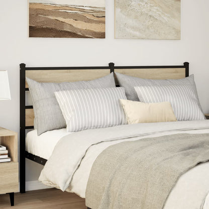 Replace Headboard Sonoma Oak 160 cm Iron and Engineered Wood