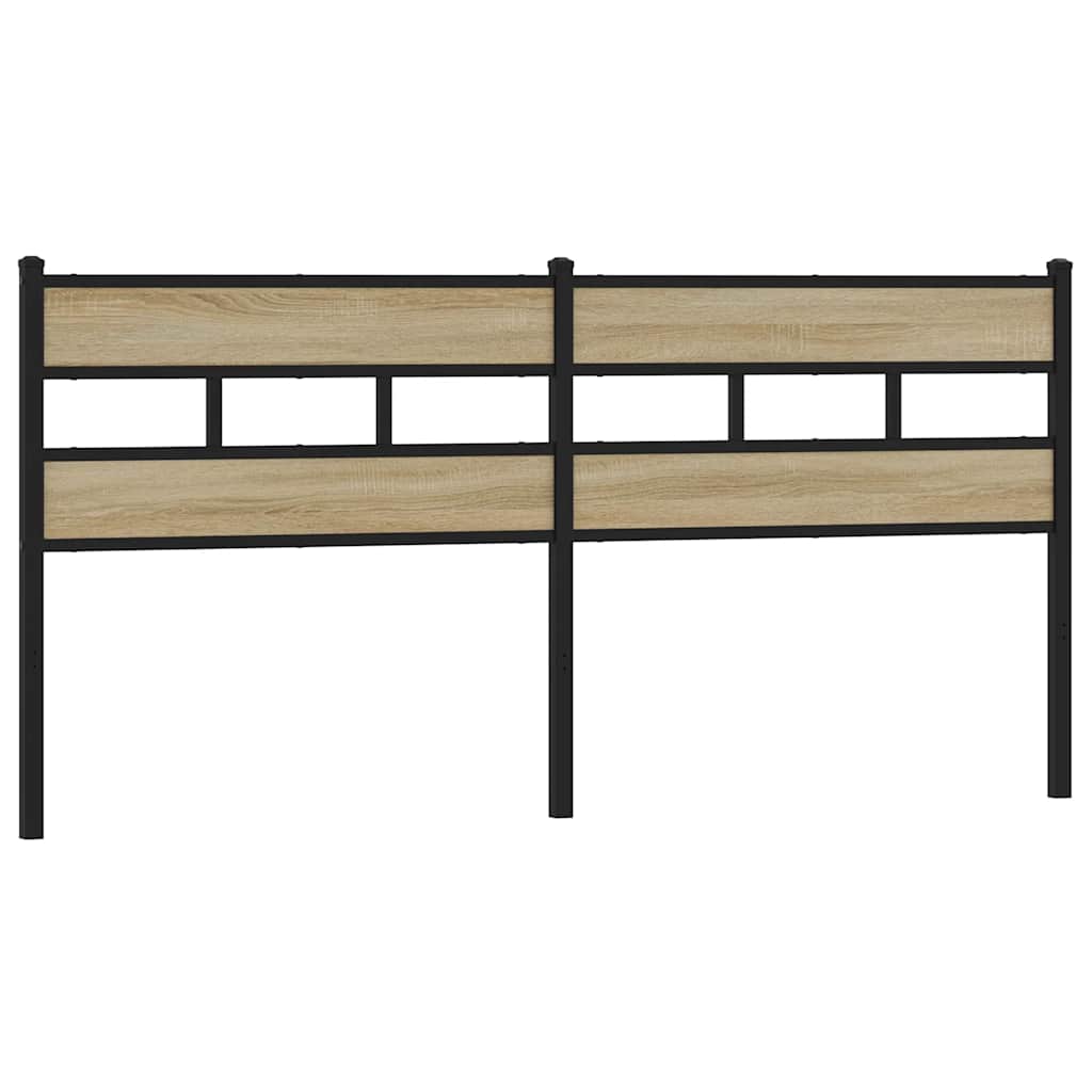 Replace Headboard Sonoma Oak 180 cm Iron and Engineered Wood