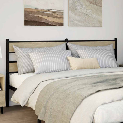 Replace Headboard Sonoma Oak 180 cm Iron and Engineered Wood