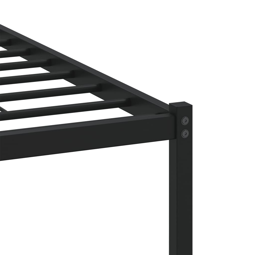 Bed Frame without Mattress with Headboard Brown Oak 137x190 cm