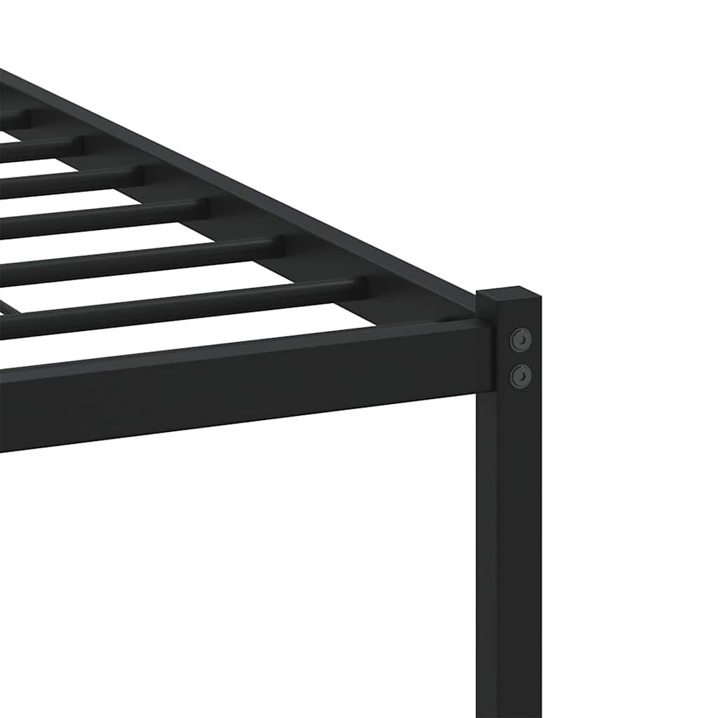 Bed Frame without Mattress with Headboard Brown Oak 140x200 cm