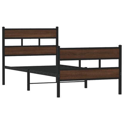 Bed Frame without Mattress with Headboard and Footboard 100x190 cm
