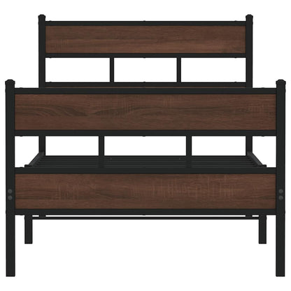 Bed Frame without Mattress with Headboard and Footboard 100x190 cm
