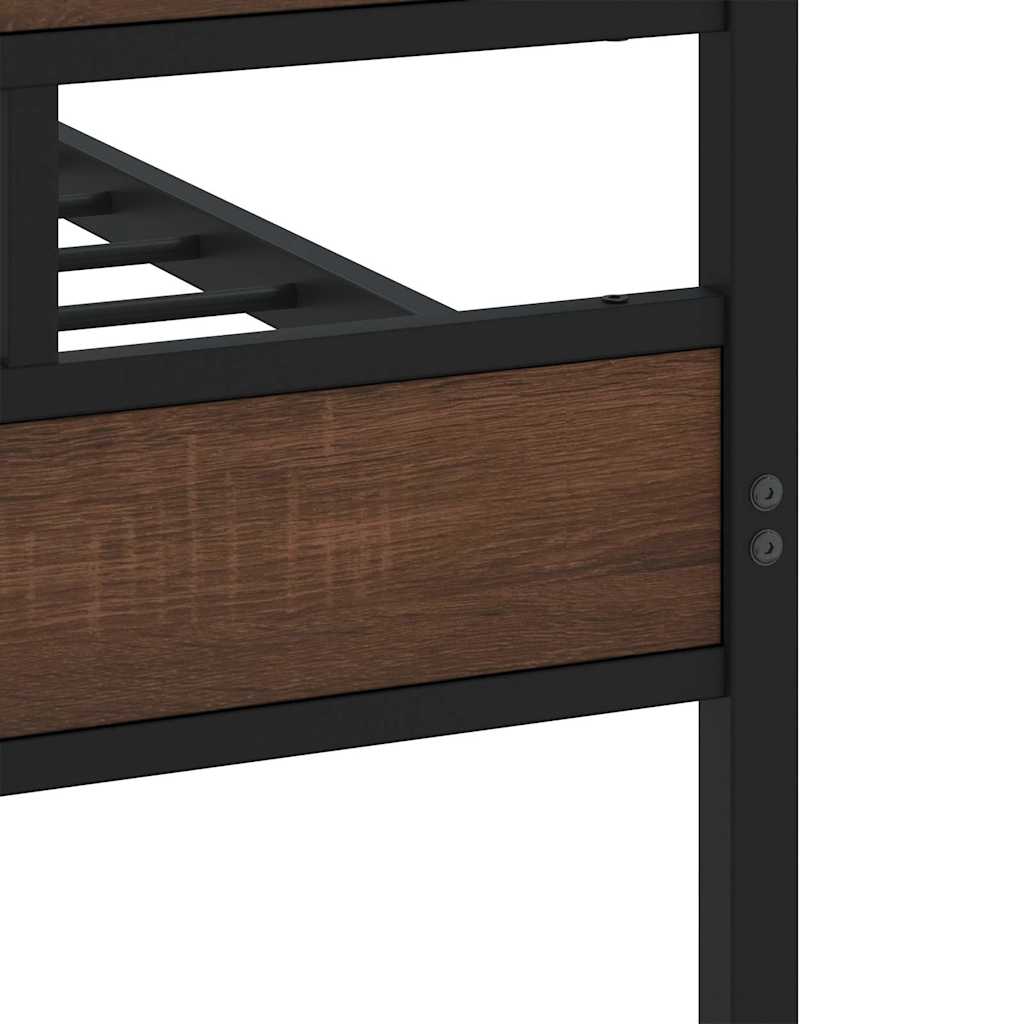 Bed Frame without Mattress with Headboard and Footboard 100x190 cm