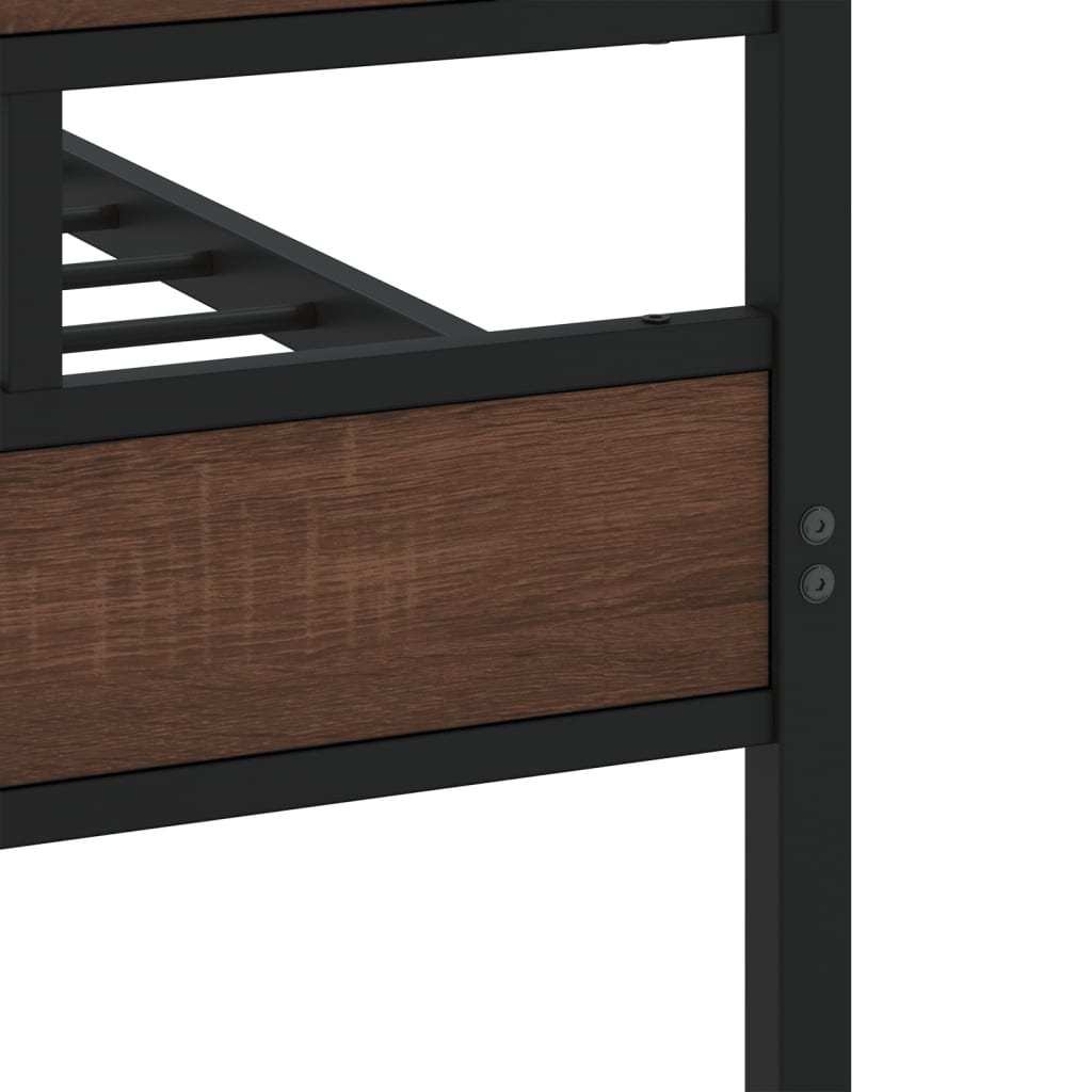 Bed Frame without Mattress with Headboard and Footboard 100x200 cm