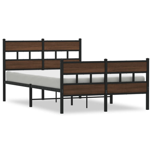 Bed Frame without Mattress with Headboard and Footboard 120x200 cm