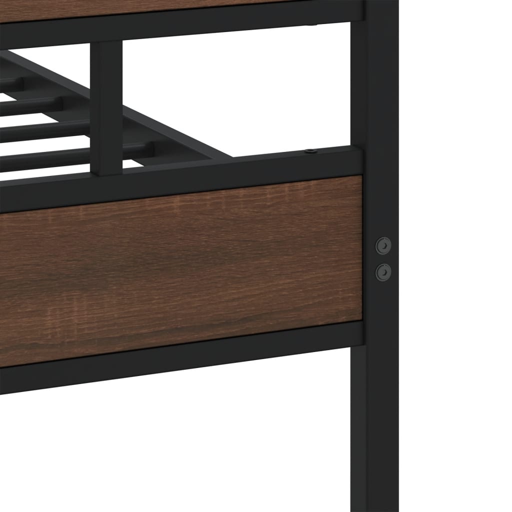 Bed Frame without Mattress with Headboard and Footboard 140x190 cm