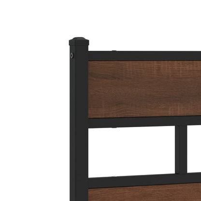Bed Frame without Mattress with Headboard and Footboard 140x190 cm