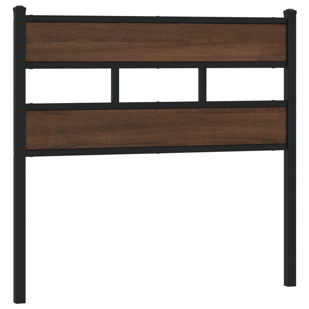 Replace Headboard Brown Oak 100 cm Steel and Engineered Wood