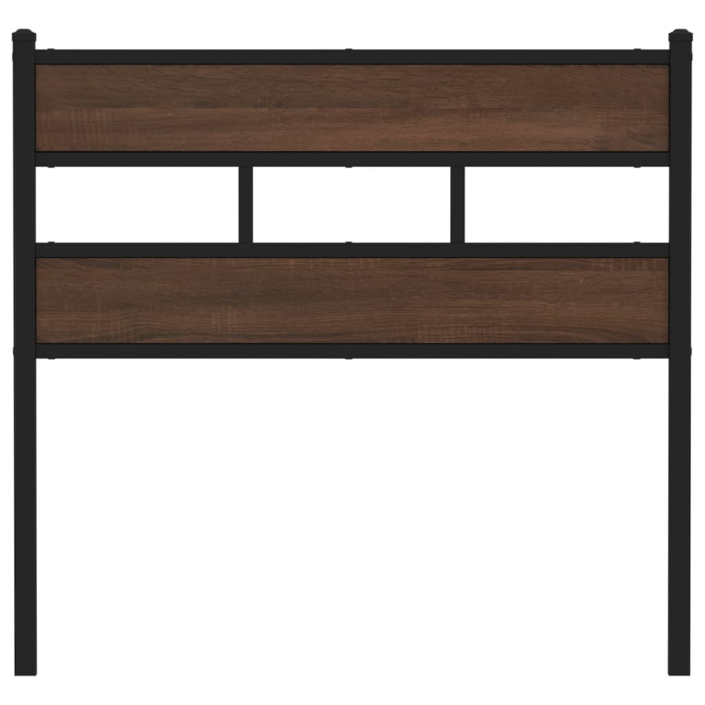 Replace Headboard Brown Oak 100 cm Steel and Engineered Wood