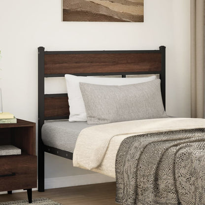 Replace Headboard Brown Oak 100 cm Steel and Engineered Wood