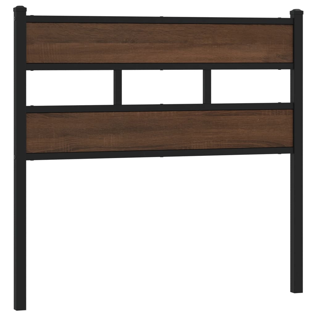 Replace Headboard Brown Oak 107 cm Steel and Engineered Wood