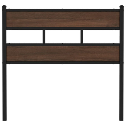Replace Headboard Brown Oak 107 cm Steel and Engineered Wood