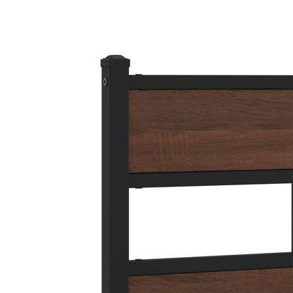 Replace Headboard Brown Oak 107 cm Steel and Engineered Wood