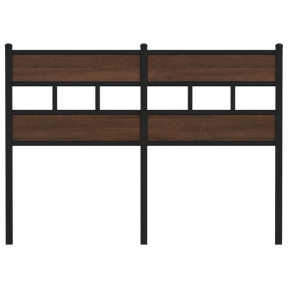 Replace Headboard Brown Oak 120 cm Steel and Engineered Wood