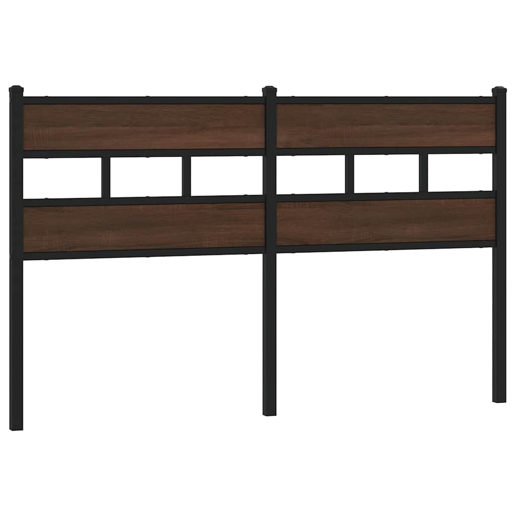 Replace Headboard Brown Oak 135 cm Steel and Engineered Wood