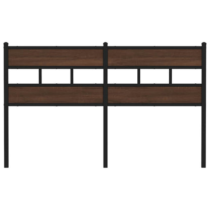 Replace Headboard Brown Oak 140 cm Steel and Engineered Wood