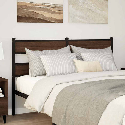 Replace Headboard Brown Oak 140 cm Steel and Engineered Wood