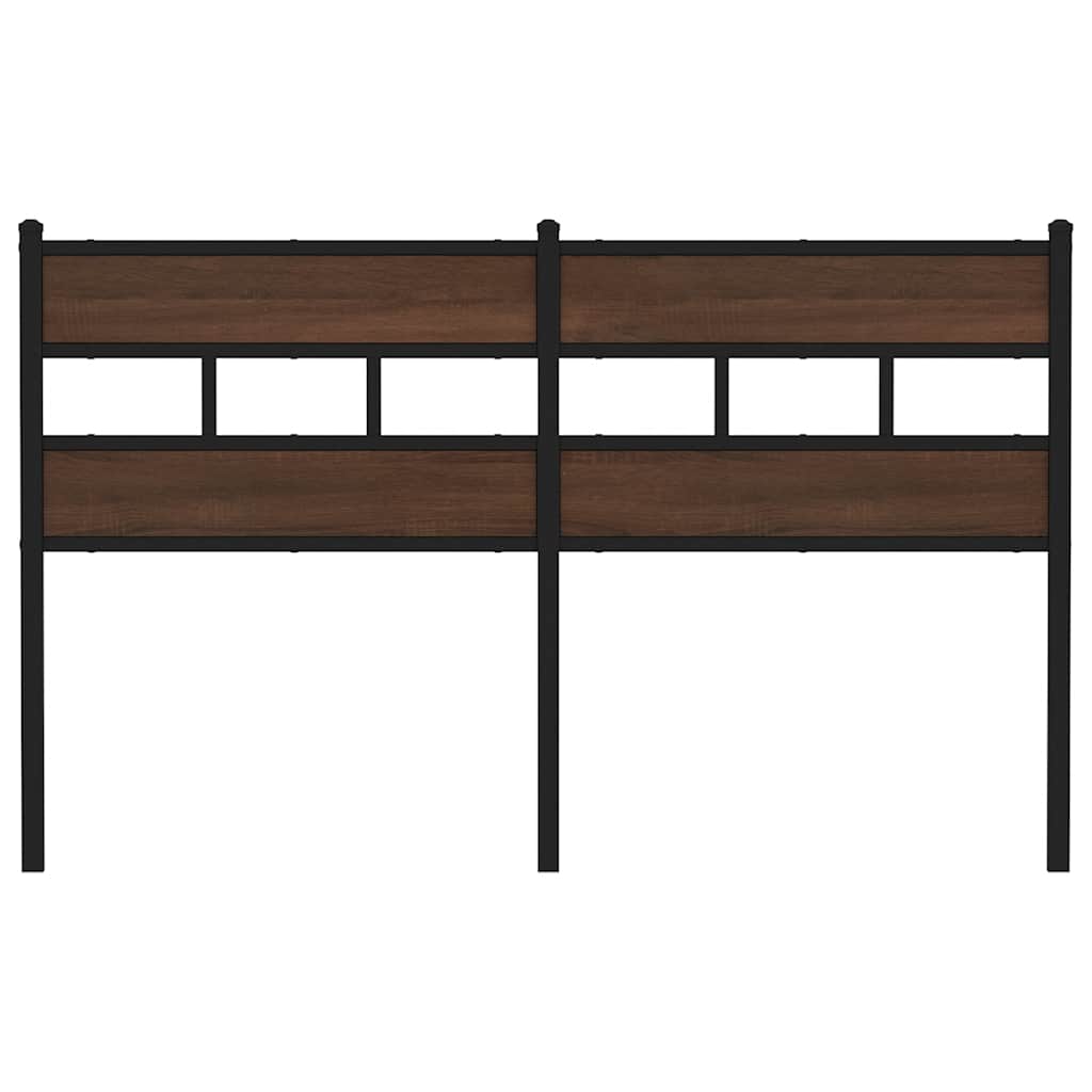 Replace Headboard Brown Oak 160 cm Steel and Engineered Wood