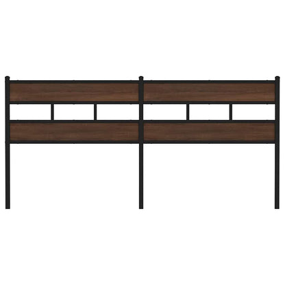 Replace Headboard Brown Oak 180 cm Steel and Engineered Wood