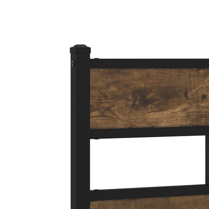 Bed Frame without Mattress with Headboard Sonoma Oak 120x190 cm Small Double