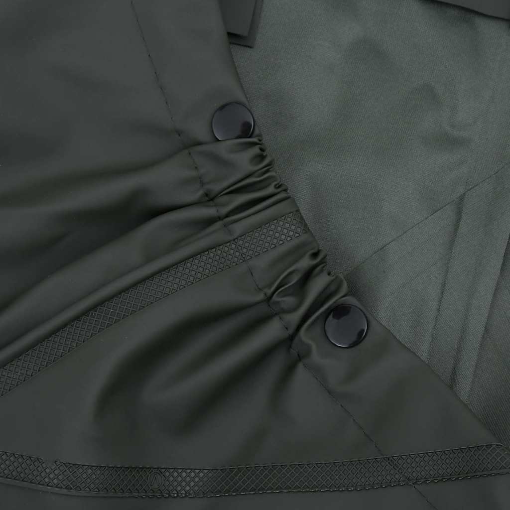 Chest Waders with Boots Dark Green Size 44
