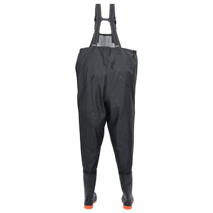Chest Waders with Boots Black Size 39