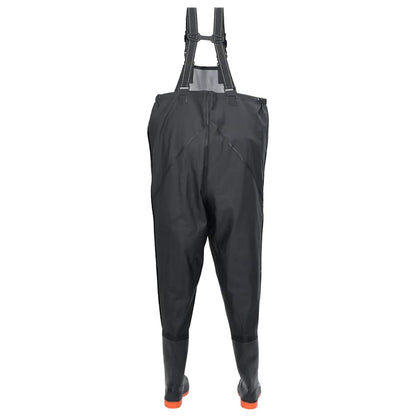 Chest Waders with Boots Black Size 44
