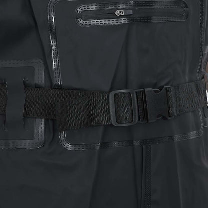 Chest Waders with Boots and Belt Black Size 40