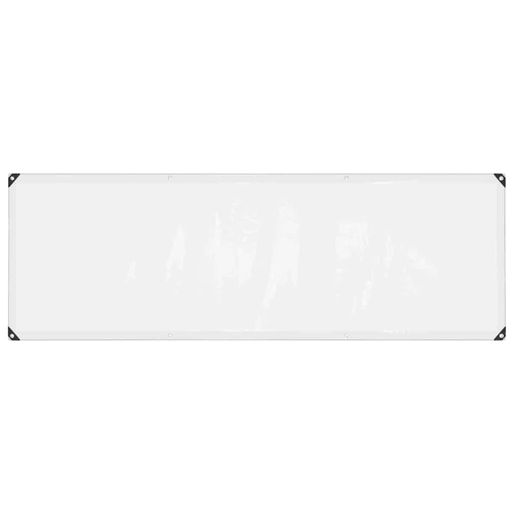 Clear Tarpaulin with Eyelets 1x3 m Polyethylene