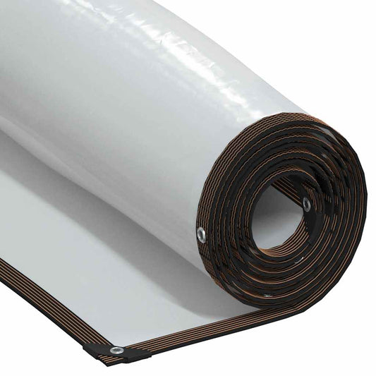 Clear Tarpaulin with Eyelets 1x8 m Polyethylene