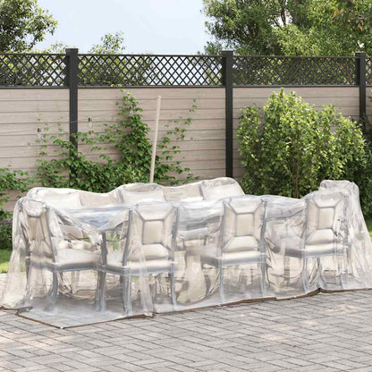 Clear Tarpaulin with Eyelets 2x5 m Polyethylene