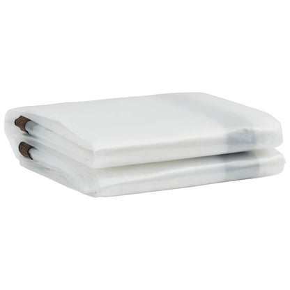 Clear Tarpaulin with Eyelets 10x10 m Polyethylene