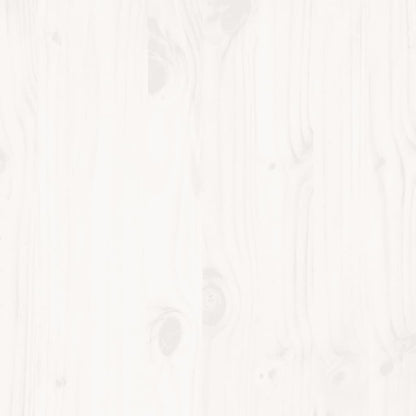 Bed Frame without Mattress White 150x200 cm King Size Solid Wood Pine
