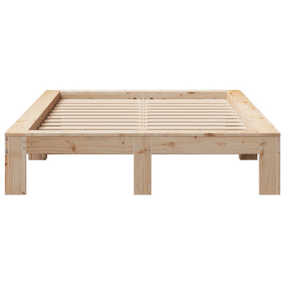 Bed Frame without Mattress 120x200 cm Solid Wood Pine