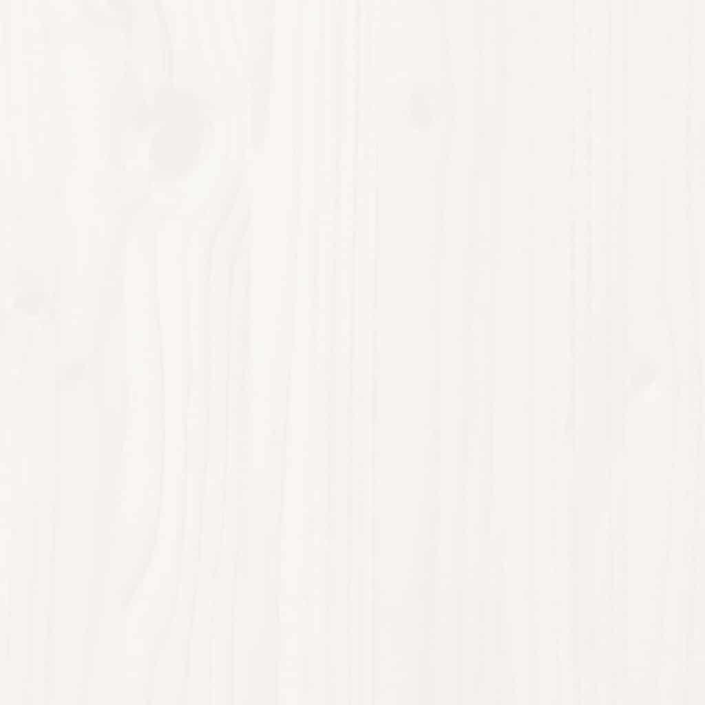 Bed Frame without Mattress White 90x200 cm Solid Wood Pine