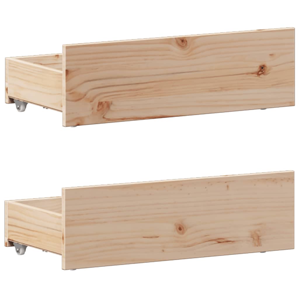 Bookcase Bed without Mattress 90x200 cm Solid Wood Pine